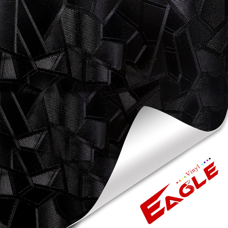 Eaglevinyl Big Crack Black(4.9ft x 98.4t)