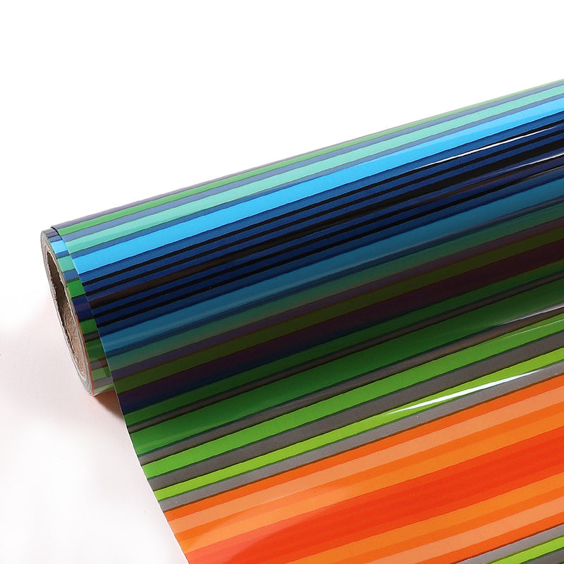 Rainbow Stripe Heat Transfer Vinyl